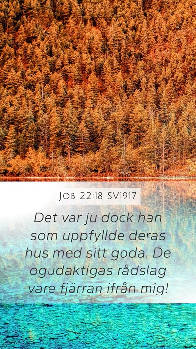 Job 22:18 SV1917 Bible Verse Image
