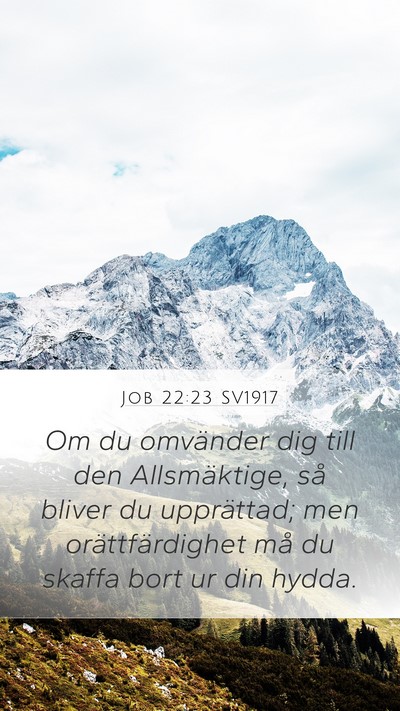 Job 22:23 SV1917 Bible Verse Image