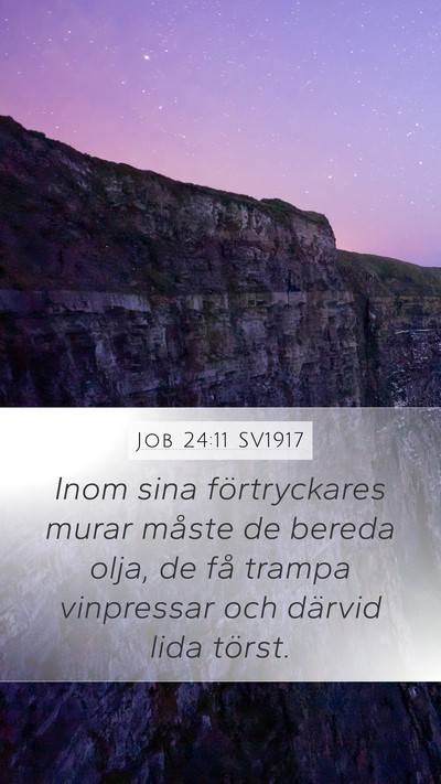 Job 24:11 SV1917 Bible Verse Image