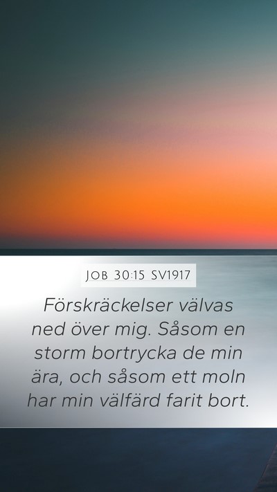 Job 30:15 SV1917 Bible Verse Image