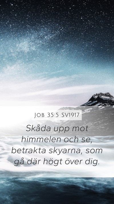 Job 35:5 SV1917 Bible Verse Image