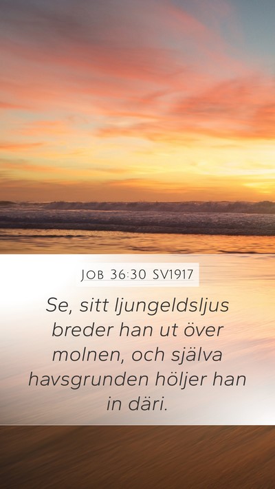 Job 36:30 SV1917 Bible Verse Image