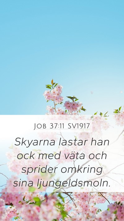 Job 37:11 SV1917 Bible Verse Image