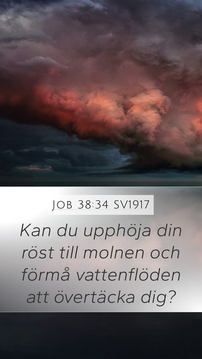 Job 38:34 SV1917 Bible Verse Image