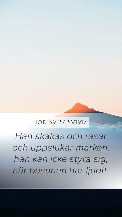 Job 39:27 SV1917 Bible Verse Image