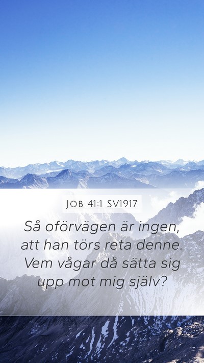 Job 41:1 SV1917 Bible Verse Image