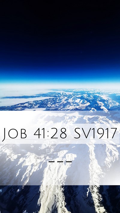 Job 41:28 SV1917 Bible Verse Image