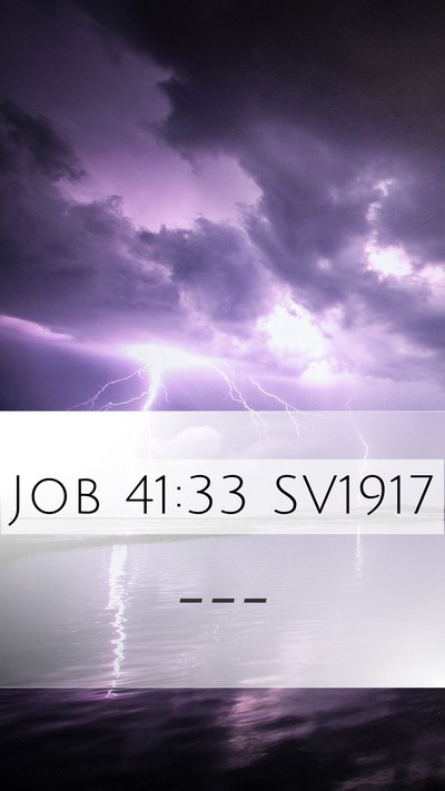 Job 41:33 SV1917 Bible Verse Image