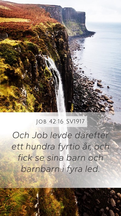 Job 42:16 SV1917 Bible Verse Image