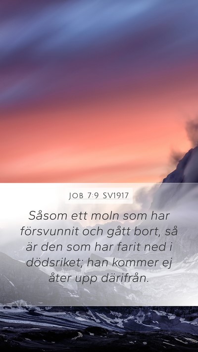 Job 7:9 SV1917 Bible Verse Image