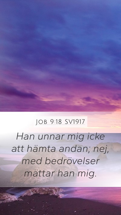 Job 9:18 SV1917 Bible Verse Image