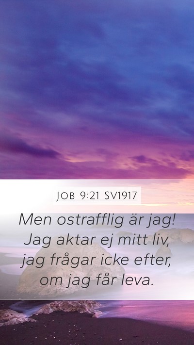 Job 9:21 SV1917 Bible Verse Image
