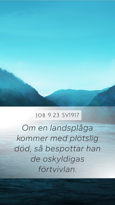 Job 9:23 SV1917 Bible Verse Image