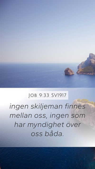 Job 9:33 SV1917 Bible Verse Image