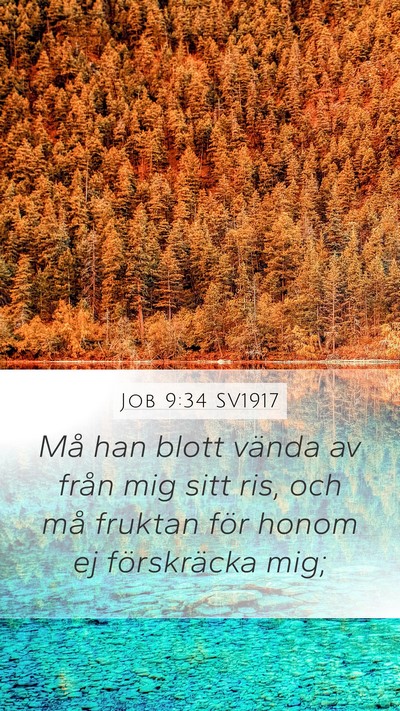 Job 9:34 SV1917 Bible Verse Image