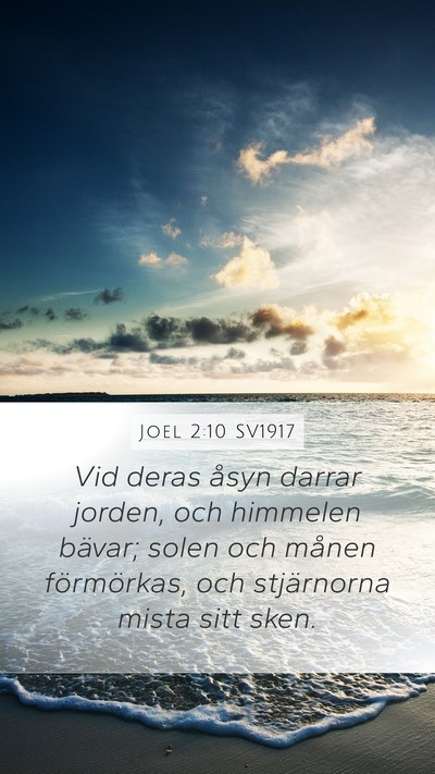 Joel 2:10 SV1917 Bible Verse Image