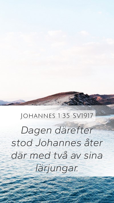 Johannes 1:35 SV1917 Bible Verse Image