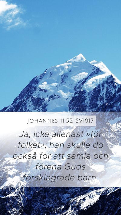 Johannes 11:52 SV1917 Bible Verse Image