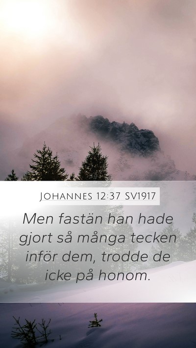 Johannes 12:37 SV1917 Bible Verse Image