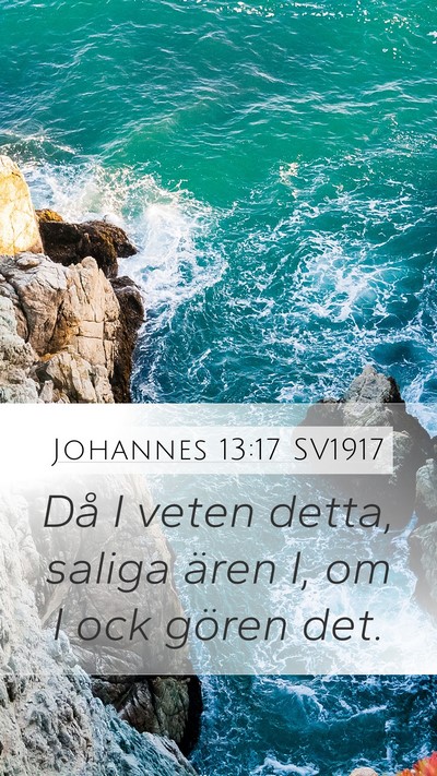 Johannes 13:17 SV1917 Bible Verse Image