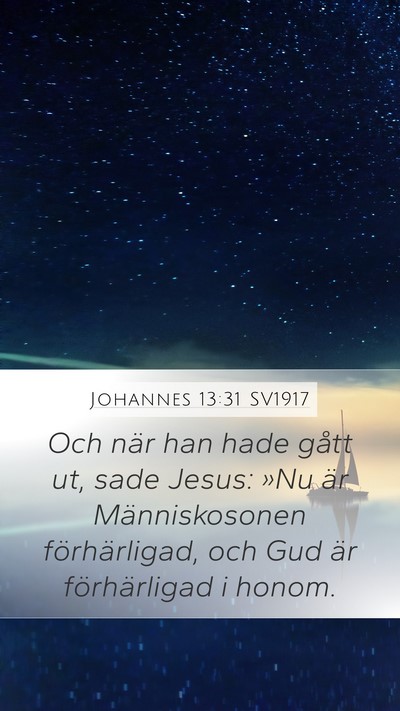 Johannes 13:31 SV1917 Bible Verse Image