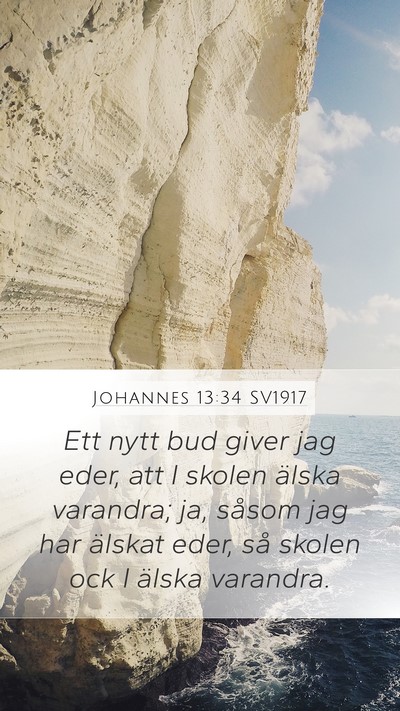 Johannes 13:34 SV1917 Bible Verse Image