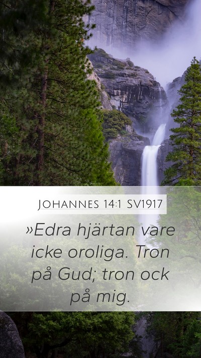 Johannes 14:1 SV1917 Bible Verse Image
