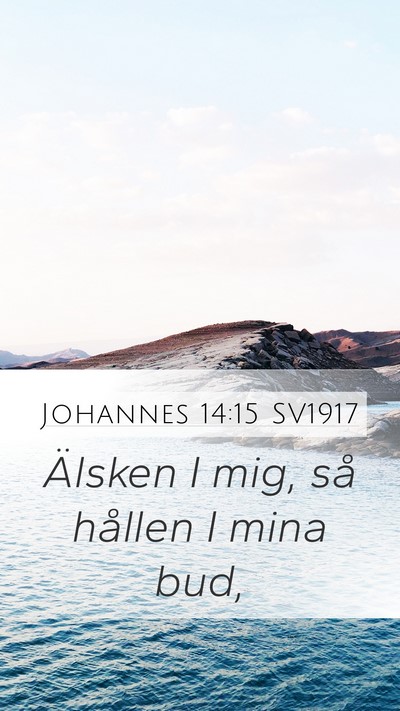 Johannes 14:15 SV1917 Bible Verse Image