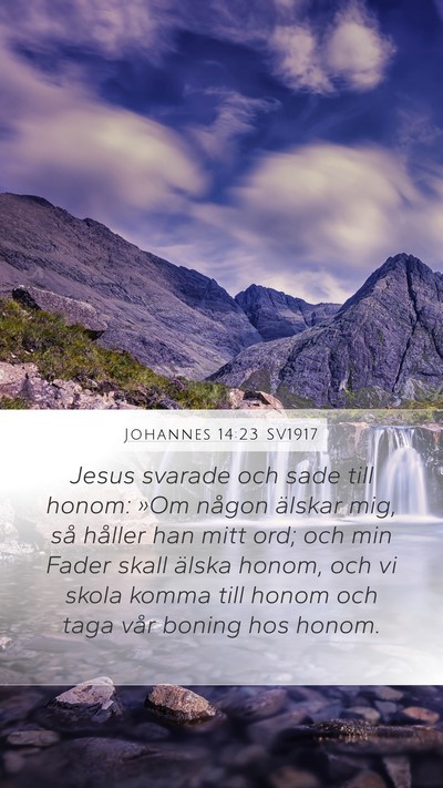 Johannes 14:23 SV1917 Bible Verse Image
