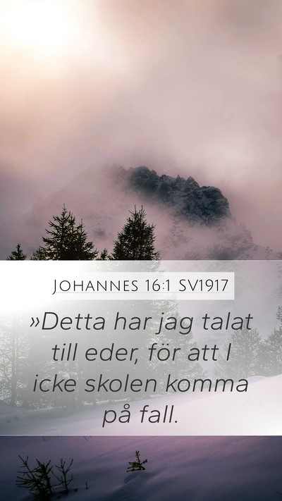 Johannes 16:1 SV1917 Bible Verse Image