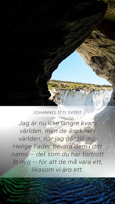 Johannes 17:11 SV1917 Bible Verse Image