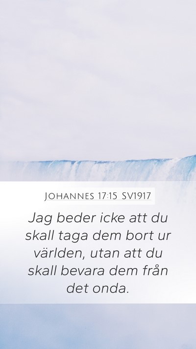 Johannes 17:15 SV1917 Bible Verse Image