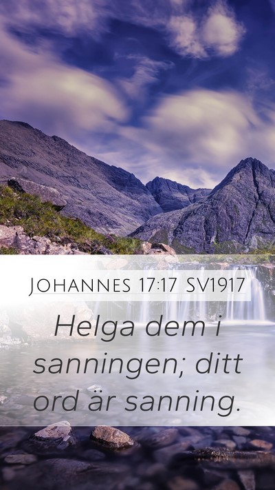 Johannes 17:17 SV1917 Bible Verse Image