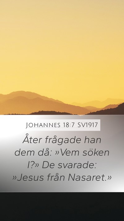 Johannes 18:7 SV1917 Bible Verse Image