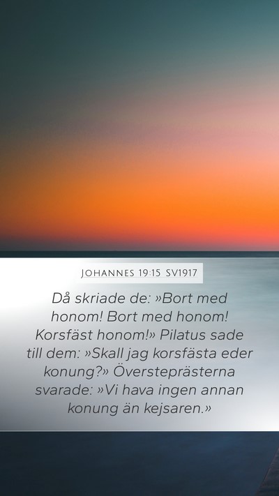 Johannes 19:15 SV1917 Bible Verse Image