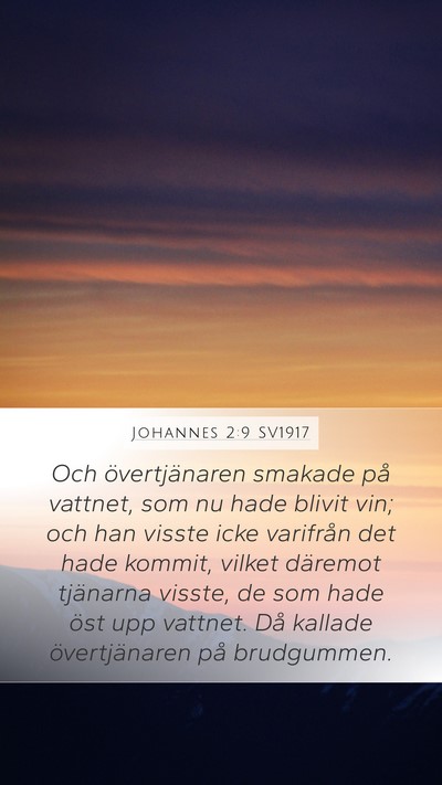 Johannes 2:9 SV1917 Bible Verse Image