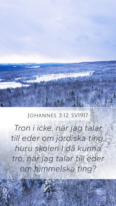 Johannes 3:12 SV1917 Bible Verse Image
