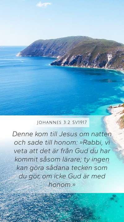 Johannes 3:2 SV1917 Bible Verse Image