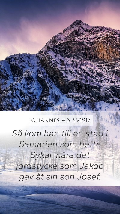 Johannes 4:5 SV1917 Bible Verse Image