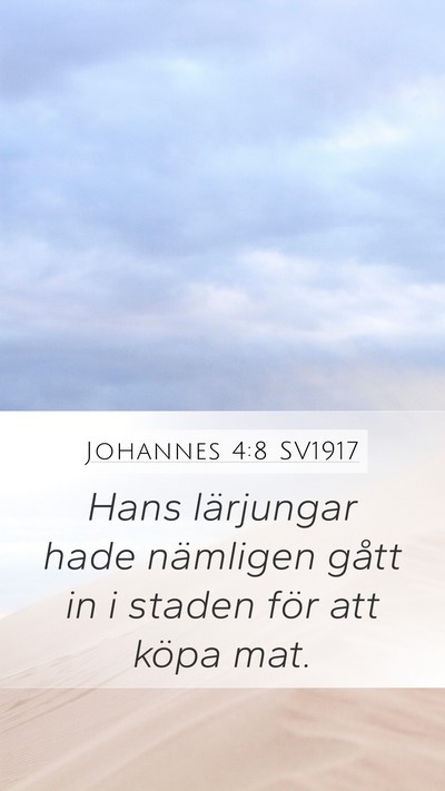 Johannes 4:8 SV1917 Bible Verse Image