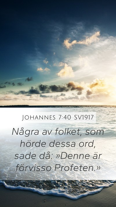 Johannes 7:40 SV1917 Bible Verse Image