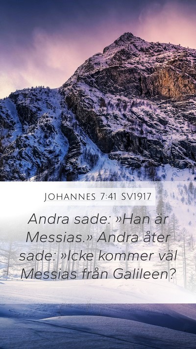 Johannes 7:41 SV1917 Bible Verse Image