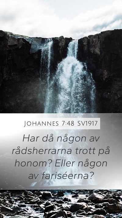 Johannes 7:48 SV1917 Bible Verse Image
