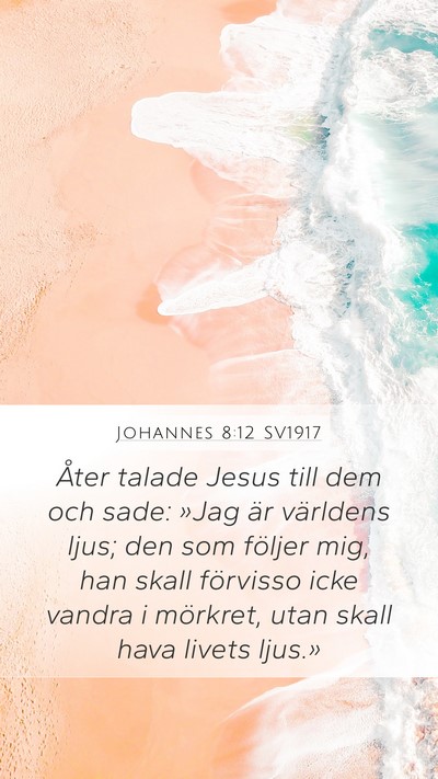 Johannes 8:12 SV1917 Bible Verse Image