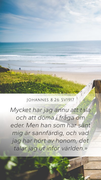 Johannes 8:26 SV1917 Bible Verse Image