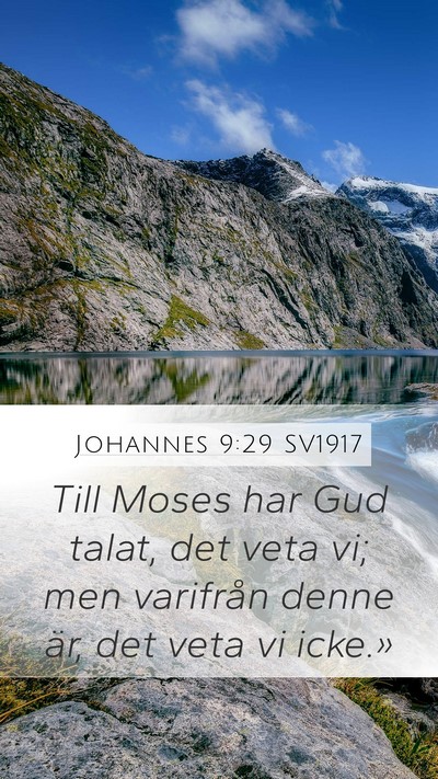 Johannes 9:29 SV1917 Bible Verse Image