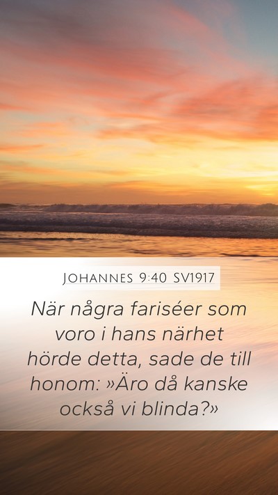 Johannes 9:40 SV1917 Bible Verse Image