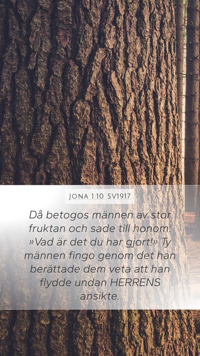 Jona 1:10 SV1917 Bible Verse Image