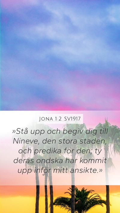 Jona 1:2 SV1917 Bible Verse Image