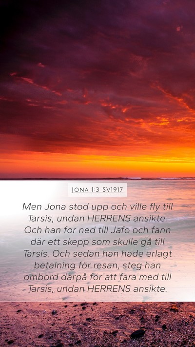 Jona 1:3 SV1917 Bible Verse Image